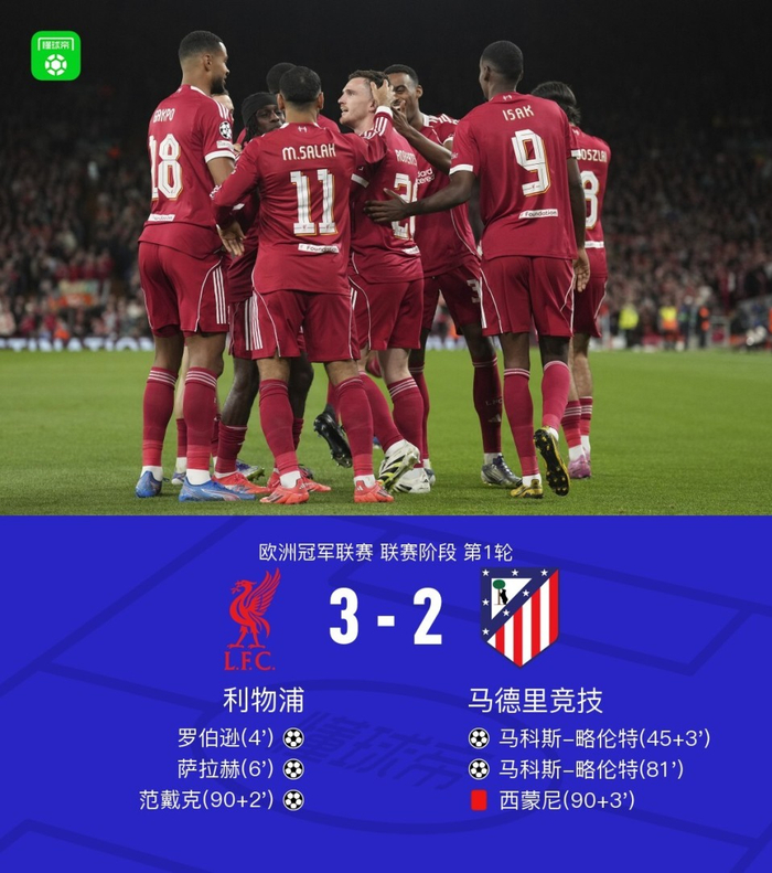 利物浦前锋传射破门，为球队战平强敌立下汗马功劳的简单介绍